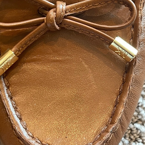 Michael Kors Brown Leather Sutton Moccasin/ Loafers, Comfort, Gold Accents, 9.5M - Picture 13 of 15